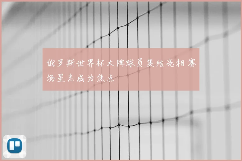 俄罗斯世界杯大牌球员集结亮相 赛场星光成为焦点